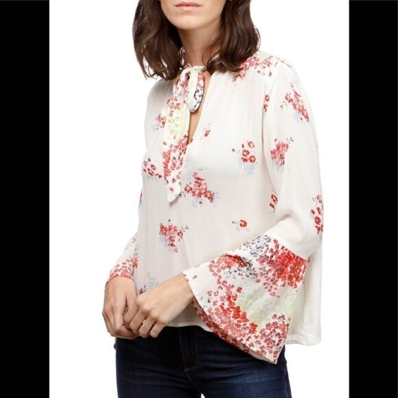 New. LUCKY BRAND choker floral top. NWT - Picture 3 of 8